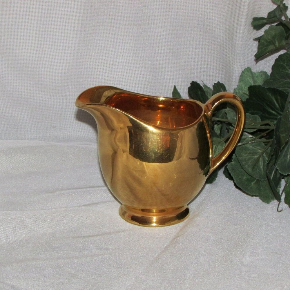 Royal Winton Golden Age Vintage Footed Creamer Gilt England